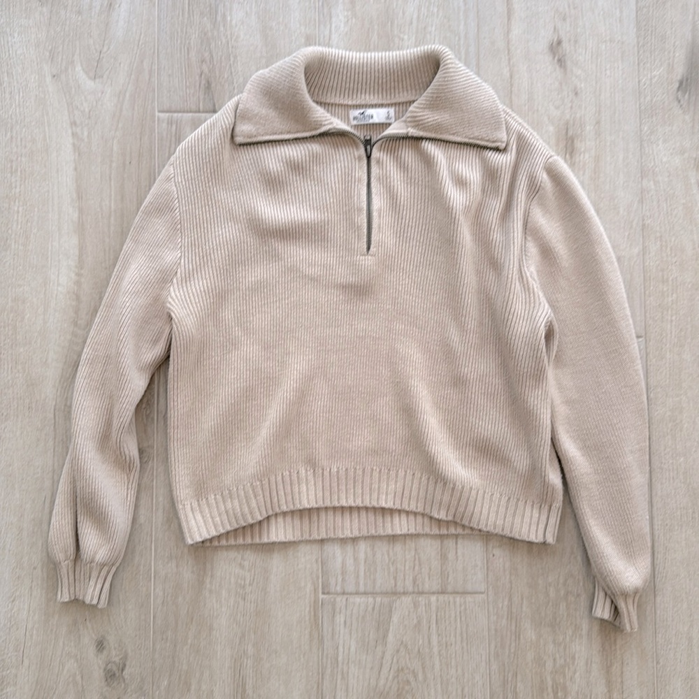 half zip sweater hollister